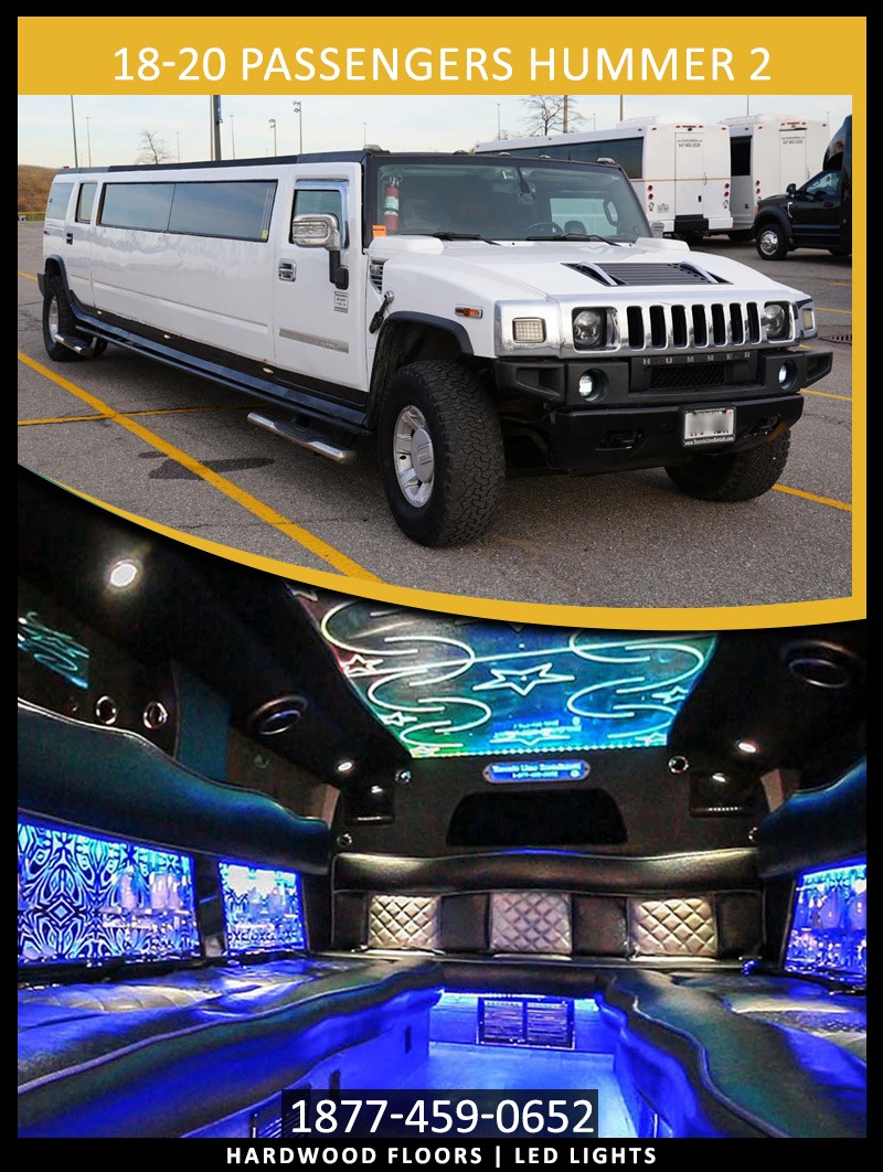 18-20 passengers hummer